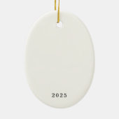 WINTERHÄNGE Skifahrer Keramik Ornament (Hinten)