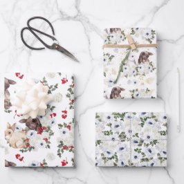 Winterhasen | Chinesisches Neujahr Geschenkpapier Set