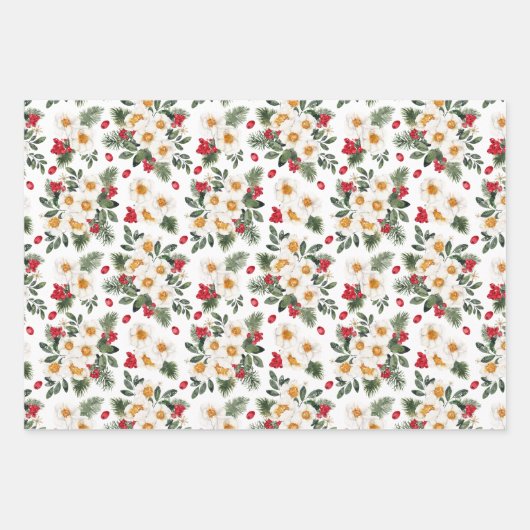 Winterhasen | Chinesisches Neujahr Geschenkpapier Set (Vorderseite 2)