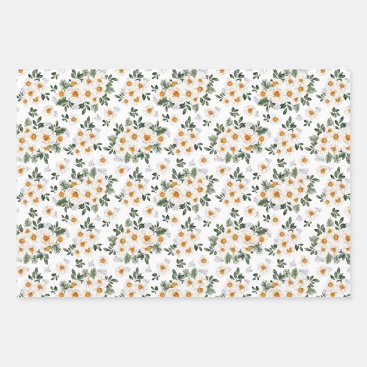 Winterhasen | Chinesisches Neujahr Geschenkpapier Set (Vorderseite 2)