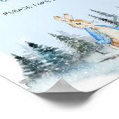 Winterhasen-Lieblings-Bogensignatur-Poster Poster (Ecke)