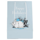 Winterhasen Mittlere Geschenktüte (Rückseite)
