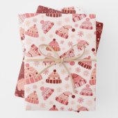 Winterhats & Mittens Geschenkpapier Set (Beispiel)