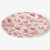 Winterhats & Mittens Pappteller (Schrägansicht)