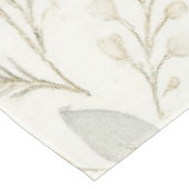 Winterhauch Blumen & Zapfen Tischdecke (Schrägansicht)