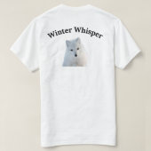 Winterhauch Polarfuchs Grafik T-Shirt (Design Rückseite)