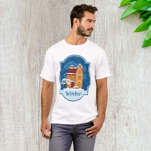Winterhaus im Schnee T-Shirt