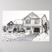 Winterhaus Poster (Vorne)