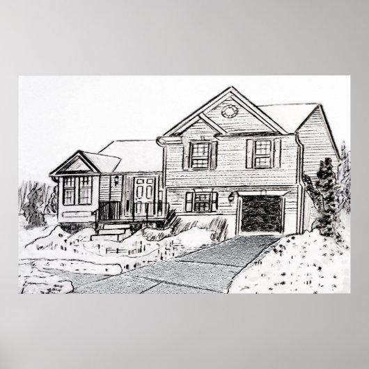 Winterhaus Poster (Vorne)