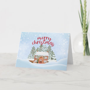 Winterhaus Schneidiges Frohe Weihnachten