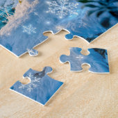 Winterhäuschen am Waldstrom Puzzle (Seite)
