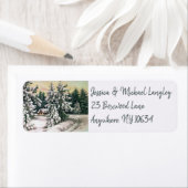 Winterhäuser - Rücksendeadressen-Aufkleber (Insitu)