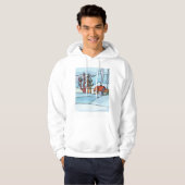 Winterhauslandschaft Hoodie (Vorne ganz)