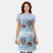 Winterhauslandschaft Schürze (Getragen)