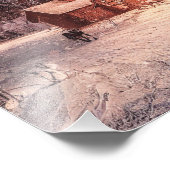 Winterhauswald - Johannes 14:27 Bibelverse Fotodruck (Ecke)