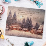 Winterhauswald - Johannes 14:27 Bibelverse Puzzle<br><div class="desc">Genießen Sie die Stille der Saison mit unserem "Friedlichen Winterdorf" Jigsaw Puzzle. Dieses bezaubernde Rätsel bringt Sie in ein schneebedecktes Dorf inmitten eines majestätischen Waldes. Die hohen Kiefernbäume stehen auf der Hut, ihre Äste liegen in glitzerndem Schnee, während die Häuser mit ihren hübschen Strohdächern Wärme und Gemütlichkeit ausstrahlen. Wenn du...</div>