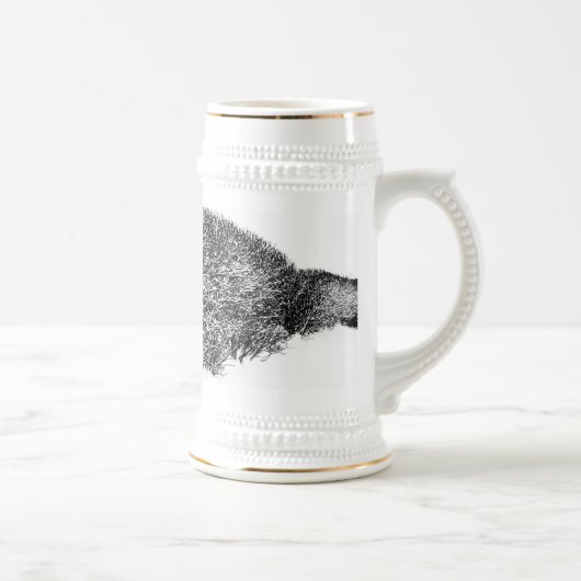Winterhecke Bierglas (Rechts)
