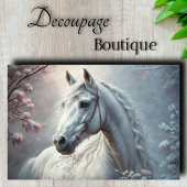 Winterhengst-Dekoupage Seidenpapier