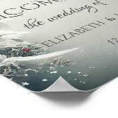 Winterherrland, Strandlichter-Hochzeit Poster (Ecke)