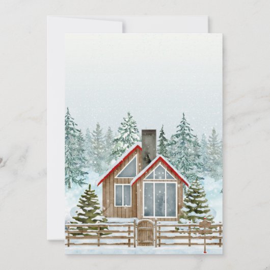 Winterherrschaftshäuser Weihnachten Einladung (Rückseite)