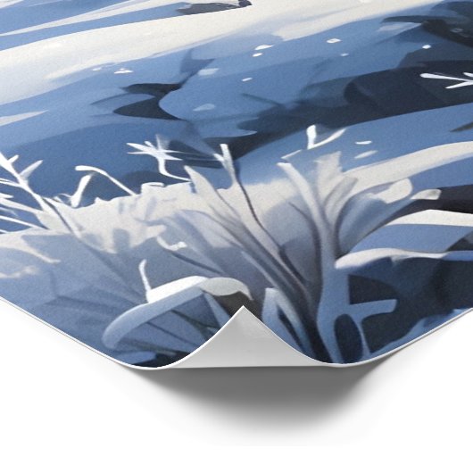 Winterherrschaftsmalerei Poster (Ecke)