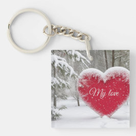 Winterherz Schlüsselanhänger