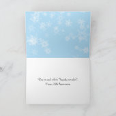 Winterherz zum 25. Jahrestag Karte (Innenseite)