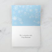 Winterherz zum Jahrestag Karte (Innenseite)