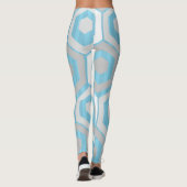 Winterhexagons und Streifen Leggings (Rückseite)