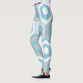 Winterhexagons und Streifen Leggings (Links)