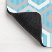 Winterhexagons und Streifen Mousepad (Ecke)