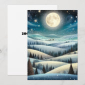 Winterhillside Feiertagskarte (Vorne/Hinten)