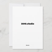 Winterhillside Feiertagskarte (Rückseite)