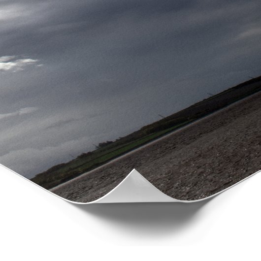 Winterhimmel mit Wolke Poster (Ecke)