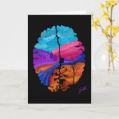 Winterhirnkarte Karte (Gelbe Blume)