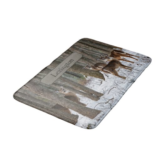 Winterhirsch Badematte (Schrägansicht)