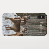 Winterhirsch Case-Mate iPhone Hülle (Rückseite (Horizontal))