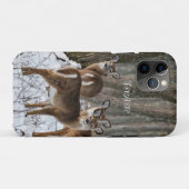 Winterhirsch Case-Mate iPhone Hülle (Rückseite (Horizontal))