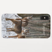 Winterhirsch Case-Mate iPhone Hülle (Rückseite (Horizontal))