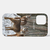 Winterhirsch Case-Mate iPhone Hülle (Rückseite (Horizontal))