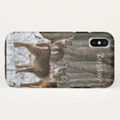 Winterhirsch Case-Mate iPhone Hülle (Rückseite (Horizontal))