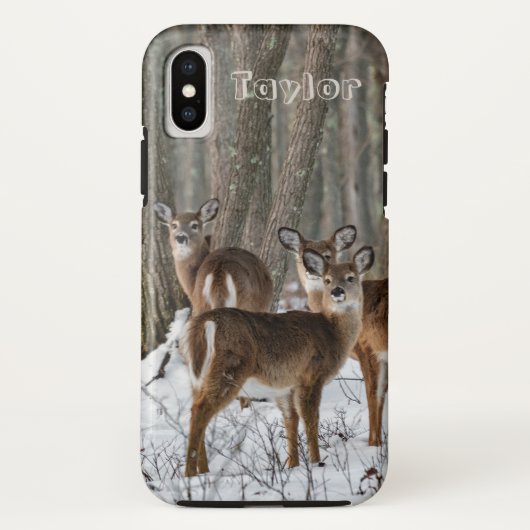 Winterhirsch Case-Mate iPhone Hülle (Rückseite)