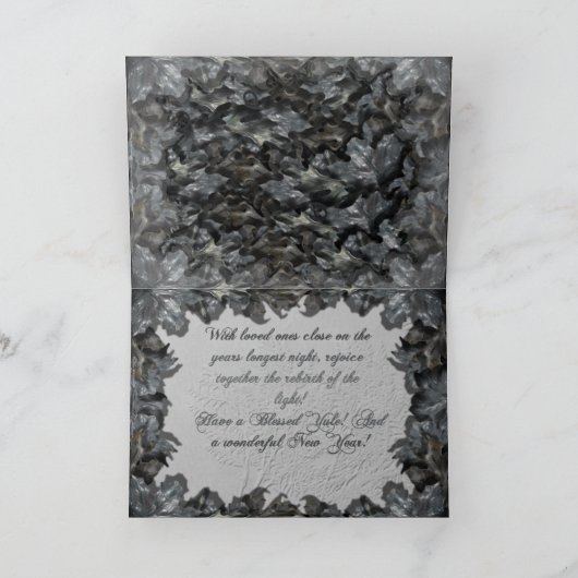 Winterhirsch Feiertagskarte (Innenseite)