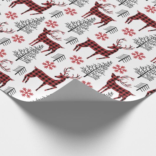 Winterhirsch Geschenkpapier (Ecke)