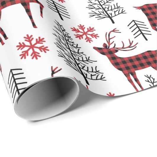 Winterhirsch Geschenkpapier (Rolleneckpunkt)