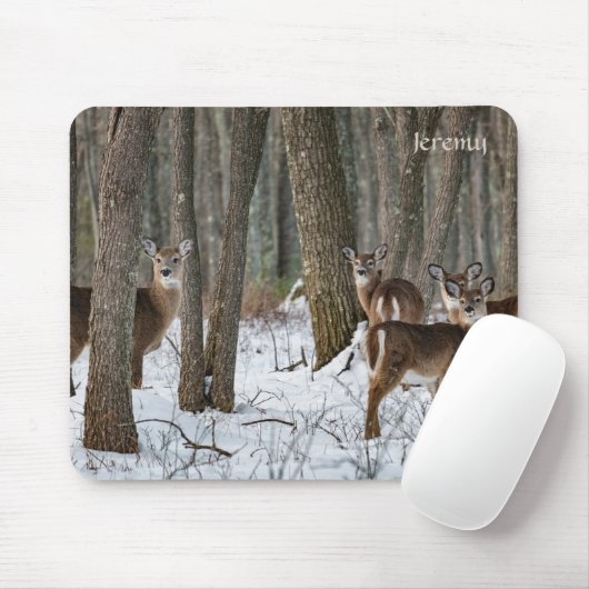 Winterhirsch Mousepad (Mit Mouse)