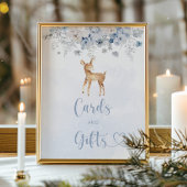 Winterhirsche - Babyduschkarten und -geschenke Poster