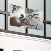 Winterhirsche/Buckkunst Banner (Äußeres Gebäude)