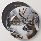 Winterhirsche/Buckkunst Button (Vorne & Hinten)