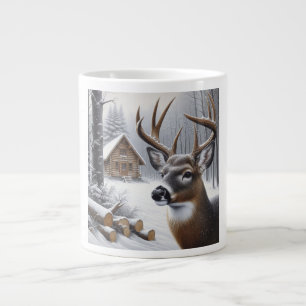 Winterhirsche/Buckkunst Jumbo-Tasse